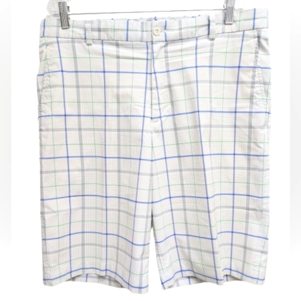 Nike white plaid men's golf shorts